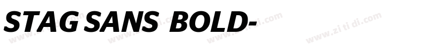 STAG SANS  BOLD字体转换